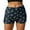 Blue, variant on Women's Club Plus Size Star Sequin Sparkly Mini Shorts Low Waist Skinny Hot Pants Red L