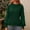 Green, variant on Heisall Womens Sweaters Fall Winter Long Sleeve Round Neck Loose Fit Pullover Knit Casual Solid Color