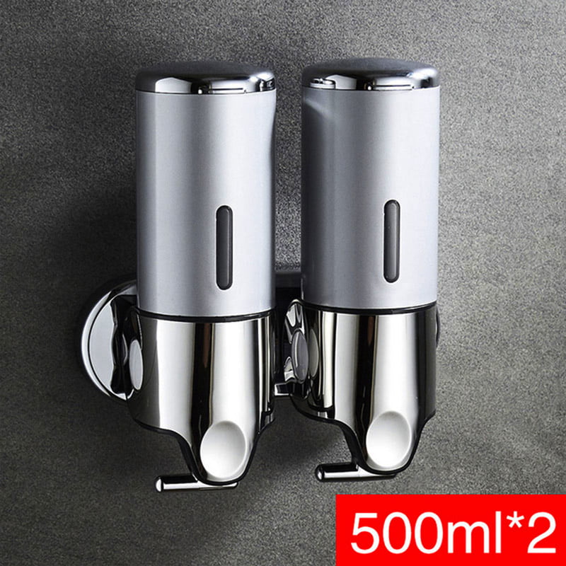 Wall Mounted Soap Dispenser Stainless Steel 500ml Shower Pump for Bathroom Hotel 