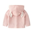 thumbnail image 3 of Generic Toddler Girls Knitted Sweater Patchwork Winter Long Sleeve Animals Button Hooded Knit Sweater Coat Cardigan Clothes, 3 of 3