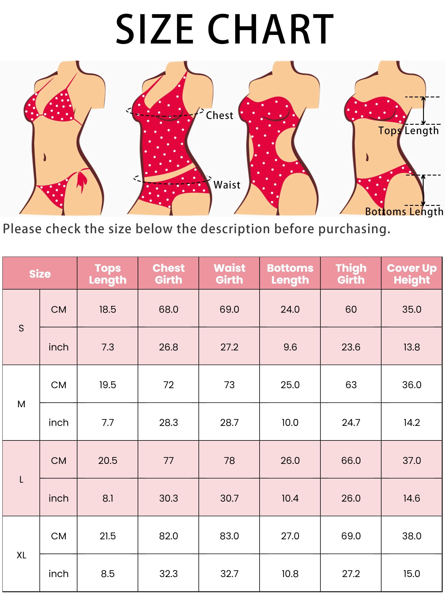 DARING DIVA Women's Ring Linked Bikini Sets, 3-Piece Swimsuits M Hot Pink