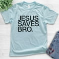 thumbnail image 2 of Kids Jesus Saves Bro Shirt, Youth Kids Boy Girl T-Shirt, Religious Shirt, Christian T-shirt, Faith Shirt, Light Blue, Medium, 2 of 4