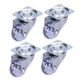 thumbnail image 3 of Swivel Plate Casters, Transparent Heavy Duty Industrial Castors Swivel Caster 4 Pcs  For Door For Cart, 3 of 8