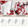 thumbnail image 5 of Swag Valance Curtains for Windows, Red Plum Light Filtering Kitchen Curtains with Rod Pocket, Nature Flowers Branches Chinese Painting Window Treatment Valances for Living Room, 28x36 - 2 PCS, 5 of 9