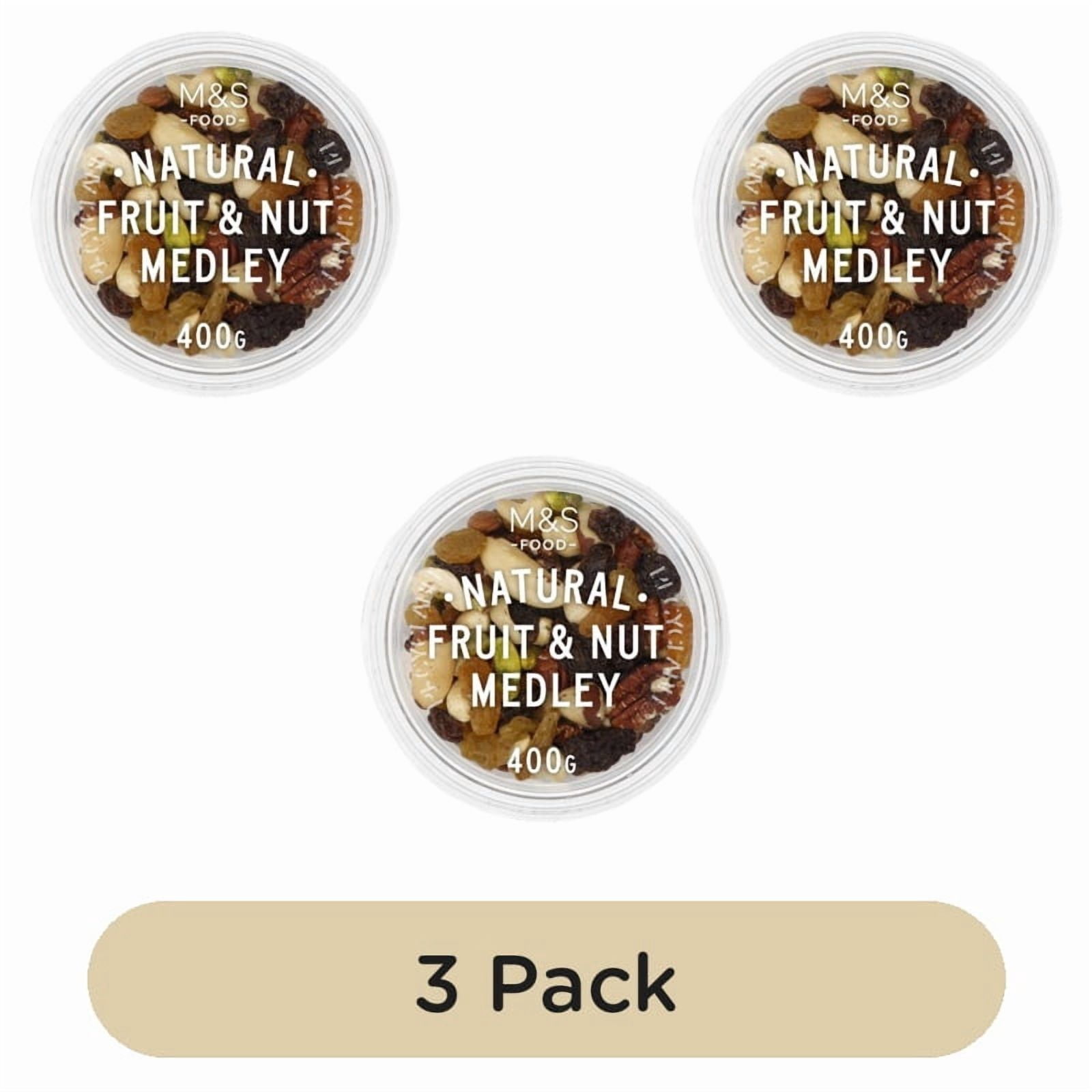 M&S Natural Fruit & Nut Medley 400g, British Import (Pack of 3)