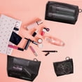 thumbnail image 3 of Storage Bag Mesh Pack Makeup Pouch Compact Size Workmanship Travel Case Convenience Travelling Accessories Camping Equipment Zipper Toiletry Travel Case, 3 of 8