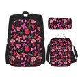 thumbnail image 1 of Easygdp Various pink and red Bow knots Mochila para Niños y Niñas con Set de Caja de Almuerzo y Estuche para Lápices 3 en 1, Mochila Escolar Estampada para Adolescentes, 1 of 7