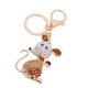 thumbnail image 3 of Mouse Pendant Keychain Creative Key Rings Hanging Ornament Metal Keychain Rat Design Key Holder Gift Bag Pendant (Light Gloden 2), 3 of 3