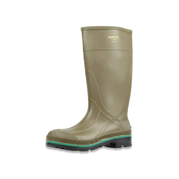 Servus MAX 15" PVC Chemical-Resistant Soft Toe Men's Work, Brown, Size 11.0