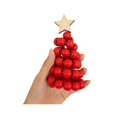 thumbnail image 3 of Opvise Spiral Wooden Christmas Tree with Star Topper – Eco-Friendly Beaded Holiday Decor for Home, Office, or Party – 7 Color Options, 3 of 8