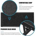 thumbnail image 5 of SweetBin 10"-19" Height Adjustable Pet Ramp - for Small to Medium Dogs & Cats Up to 110Lbs - Wooden Foldable Portable Dog & Cat Ramp Perfect for Couch Bed Car with Non Slip Carpet Surface - Black, 5 of 7