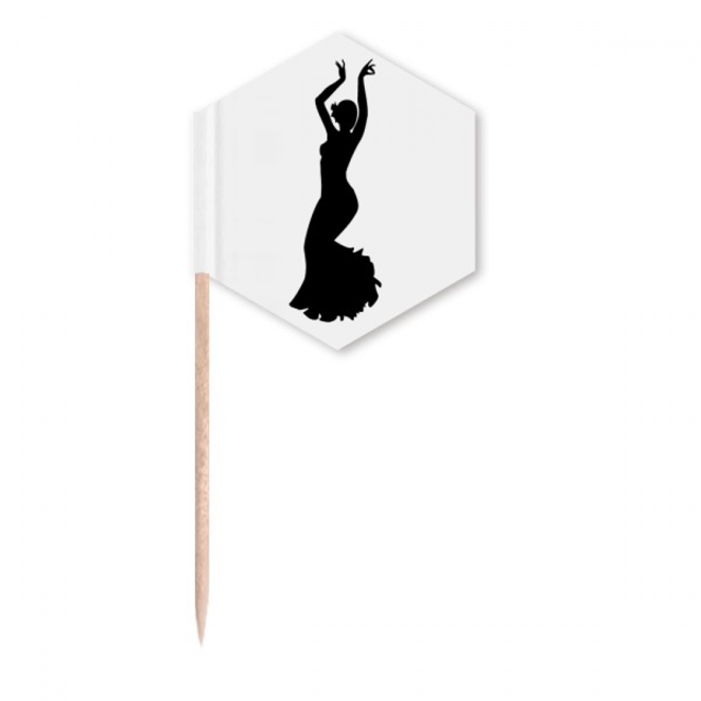 Performance Dancer Folk Dance Art Toothpick Flags Cupcake Picks Party Celebration