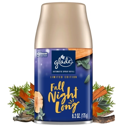 Glade Automatic Air Freshener Refill Spray, Fall Night Long, 6.2 oz