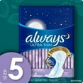 thumbnail image 3 of Always Ultra Thin Size 5 Extra Heavy Overnight Pads With Wings (72 Count), 3 of 6