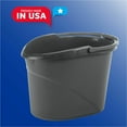 thumbnail image 2 of O-Cedar Easy Pour Bucket - 3 gal - Splash Resistant, Durable, Handle - Plastic - Gray - 1 Each, 2 of 8