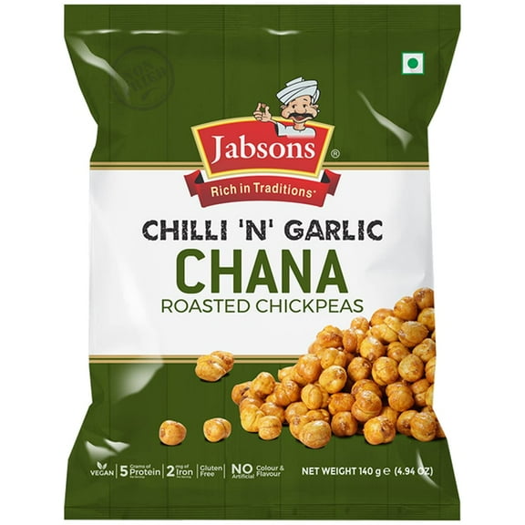 Jabsons Chilli N Garlic Chana 140g