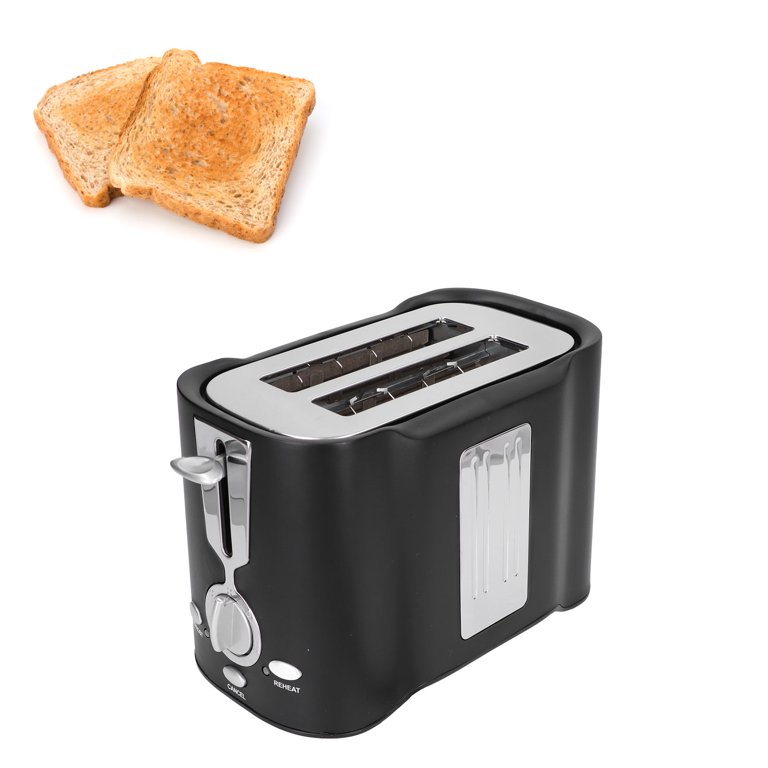 ATUPEN Toaster 2 Slice - Wide Slot with 7 Browning Settings for Toasting  Bagels Breads Waffles - Black