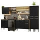 thumbnail image 1 of Cocina Integral 293cm Marrón/Negro Emilly Madesa 03, 1 of 5