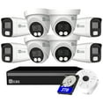 thumbnail image 1 of Security Camera System 4K Spotlight, 8-Camera 8Ch DVR Surveillance Kit Outdoor DIY Wired 2TB Audio Color Night Vision, 8MP Home Security Camera System, 1 of 13