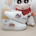 thumbnail image 1 of Zapatos blancos informales de suela gruesa para mujer, zapatillas deportivas con diseño de Pato Mandarín a la moda, estilo universitario, tendencia nacional, para parejas, 1 of 5