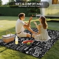 thumbnail image 4 of Black Coffee Outdoor Rug for Patio/Deck/Porch, Non-Slip Large Area Rug 3 x 5 Ft, Farmhouses Modern Simple Cup Plants Indoor Outdoor Rugs Washable Area Rugs, Reversible Camping Rug Carpet Runner, 4 of 8