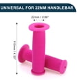 thumbnail image 5 of Unique Bargains Bike Handlebar Grips Covers 110mm Long Lightweight Bicycle End Grips Protector Pink 1 Pair, 5 of 6