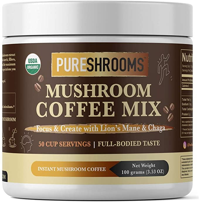 PureShrooms Mushroom Coffee Focus & Create with Chaga & Lion’s Mane