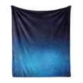 thumbnail image 1 of Navy Soft Flannel Fleece Blanket, Ombre Style Deep Sea Ocean Underwater Themed Digital Colored Graphic Design Art Print, Cozy Plush for Indoor and Outdoor Use, 50" x 70", Dark Blue, by Ambesonne, 1 of 6