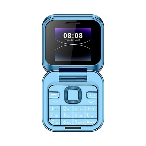 LongLiYi 2G Unlocked Senior Cellphone, Flip Phone with 2 SIM Cards Standby, One Key Quick Dial Small Display Phone for Elderly