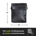 thumbnail image 6 of Luno Magnetic Black Gear and Shoe Storage Bag, 6 of 8