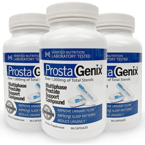 (3 Pack) Multiphase Prostate Supplement-Featured on Larry King Investigative TV Show - Over 1 Million Sold -End Nighttime Bathroom Trips, Urgency, & More. 90 Capsules