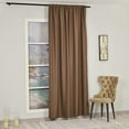 thumbnail image 2 of 3S Brother's Home Decorative Mink Curtains Extra Long Luxury Colors Linen Look Custom Made 5-25 Feet Made in Turkey Hang Back Tab ( 1 Panel ) Home Décor -(52"Wx252"L), 2 of 6