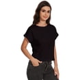 thumbnail image 4 of Women's Crew Neck Short Sleeve T Shirt Summer Casual Loose Workout Top, 4 of 6