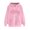 Pink, variant on Ynynloco Heart Print Hoodies for Women Valentine'S Day Long Sleeve Tops with Drawstring Hooded Spring Autumn Sweatshirt with Pocket