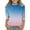 Blue, variant on KAUOD Teen Girls Sequins Shirt 3/7 Sleeve Crew Neck Soft Tshirts Clothes Kids Lightweight Fit Cotton Pullover Tops Outfits