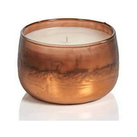 POMEGRANATE Amber Copper Small Tonal Scented Candle Bowl