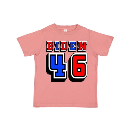

Inktastic Biden 46 Voting 2020 Red White Blue Gift Toddler Boy or Toddler Girl T-Shirt
