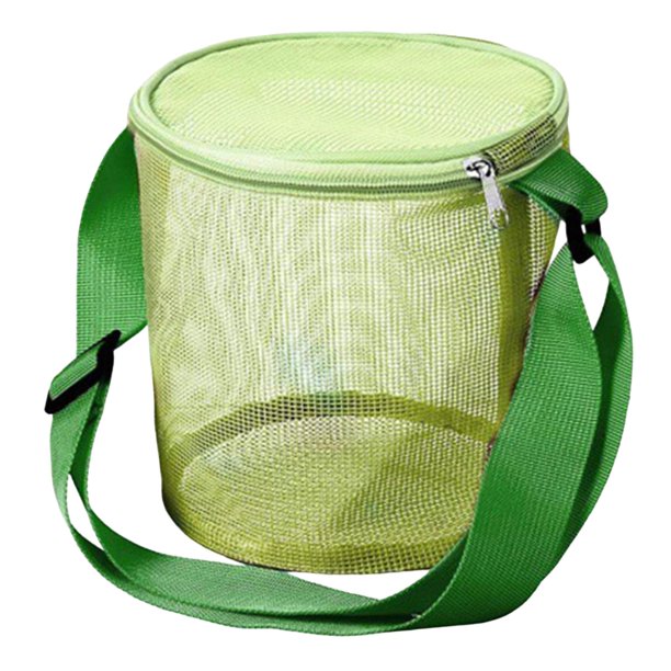 Cubo de playa de malla Yuyangstore organizador portátil verde
