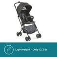 thumbnail image 6 of Contours Itsy Lightweight Stroller for Travel with Baby, Gray, 6 of 14