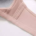 thumbnail image 5 of qelini Wire Bras for Women Full Coverage with Wide Straps School Season 1Pack Cotton Comfortable Thin Plus Size Gathered Together Daily Bralette Lightweight and low price Fashion Breathable Pink L, 5 of 5