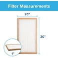 thumbnail image 2 of Filtrete 20x30x1 Air Filter, 3M MERV 5 HVAC AC Furnace Filter Replacement, 6-Pack (Actual Size 19.81x29.81x0.88 in), 2 of 7