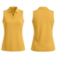 thumbnail image 4 of Aezemi Women's Sleeveless Sports Shirt, V Neck Collared Tennis Golf Tank Tops, Workout Running Summer Shirts for Women, S-3XL, 4 of 9