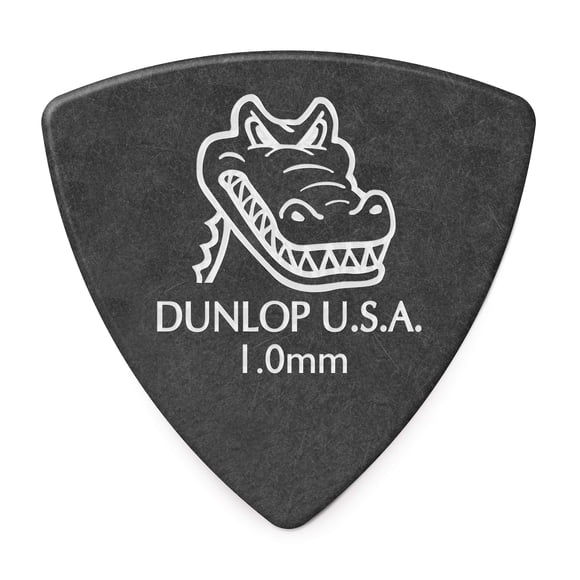 Púas para guitarra JIM DUNLOP Gator Grip, triángulo pequeño de 1,0 mm, paquete de 6