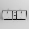 thumbnail image 5 of Ziva 84 in W x 22 in D White Double Bath Vanity, Cultured Marble Top and Faucet Set, 5 of 8