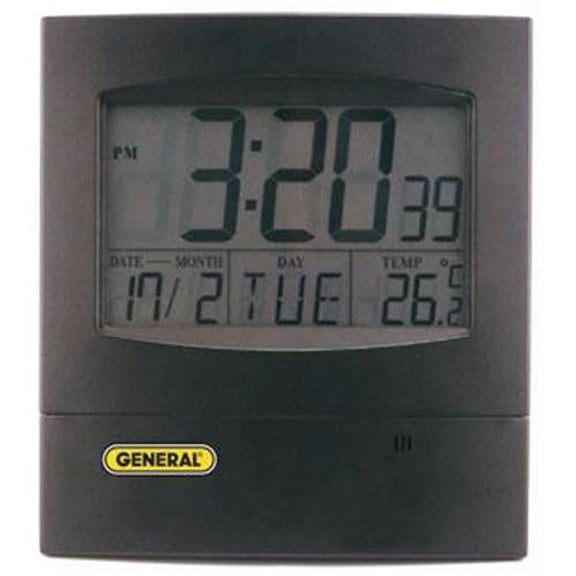 General Tools DJC381 Jumbo Display Digital Wall Clock with Calendar
