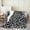 Black White, variant on Green Polka Dot Flannel Blanket Throw 50x60 Minimalists Boho Modern Fleece Blanket Watercolor Aesthetic Fuzzy Plush Throw Graffiti Geometric Abstract Decor