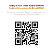 Car Keys Express Replacement GM Remote - 4 Buttons (Lock, Unlock, Panic, and Remote Start) Includes programming device