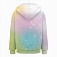 thumbnail image 5 of Towmus Women's Novelty Print Zip Up Hoodies Long Sleeve Cute Tops With Pocket Drawstring Gradient Hooded Sweatshirt XS-6XL, 5 of 5