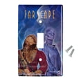 thumbnail image 2 of Farscape Crew Zhaan and Ka D'Argo Aliens Plastic Wall Decor Toggle Light Switch Plate Cover, 2 of 4