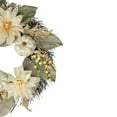 thumbnail image 3 of Autumn Harvest White Dahlia Berry and Pumpkin Grapevine Wreath - 22-Inch Unlit, 3 of 5